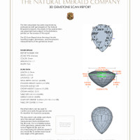 2.48 Ct.Tw.Total Carat Weight Emerald Pair from Zambia 3 D Scan Report