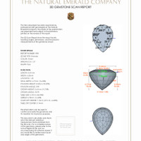 2.48 Ct.Tw.Total Carat Weight Emerald Pair from Zambia 3 D Scan Report