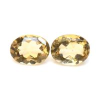 2.30&nbsp;Ct.Tw.Total Carat Weight Citrine Pair from Ceylon (Sri Lanka) Video