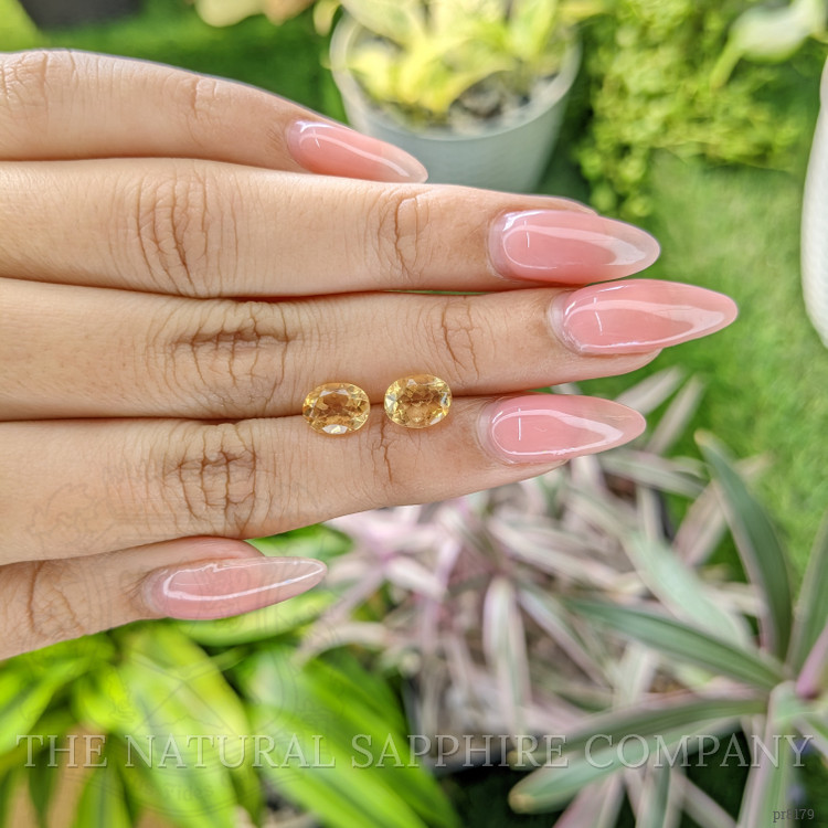 2.30 Ct.Tw. Citrine Pair from Ceylon (Sri Lanka)