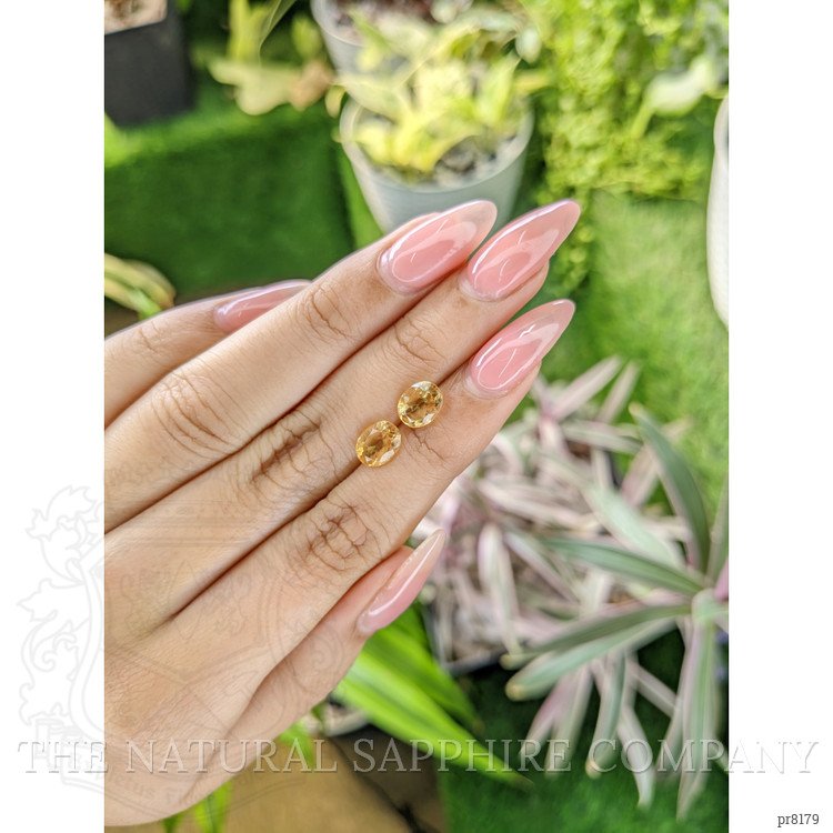 2.30 Ct.Tw. Citrine Pair from Ceylon (Sri Lanka)