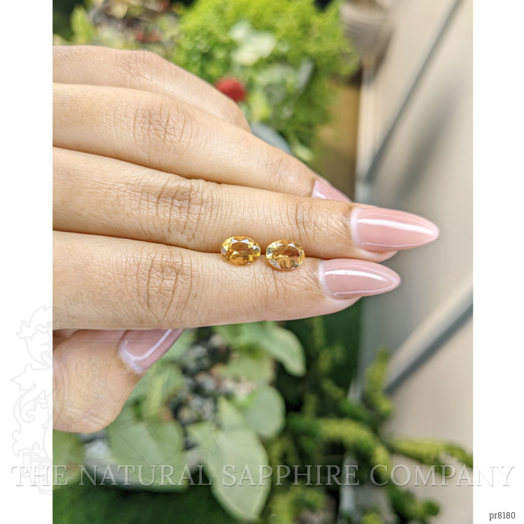 2.02 Ct.Tw. Citrine Pair from Ceylon (Sri Lanka)