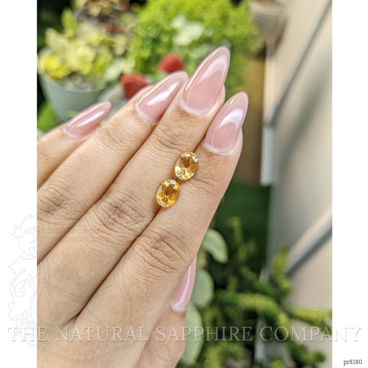 2.02 Ct.Tw. Citrine Pair from Ceylon (Sri Lanka)