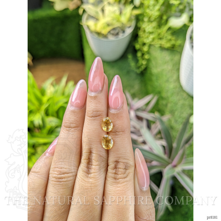 2.29 Ct.Tw. Citrine Pair from Ceylon (Sri Lanka)