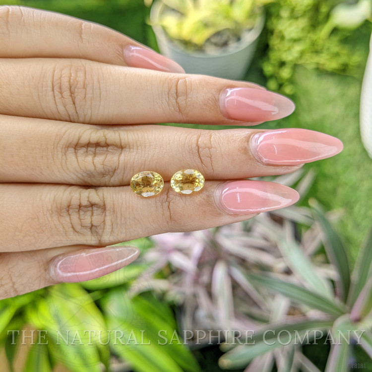 2.29 Ct.Tw. Citrine Pair from Ceylon (Sri Lanka)