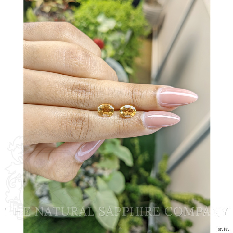 2.03 Ct.Tw. Citrine Pair from Ceylon (Sri Lanka)