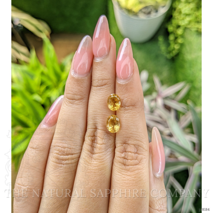 2.52 Ct.Tw. Citrine Pair from Ceylon (Sri Lanka)