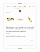 2.21 Ct.Tw.Total Carat Weight Citrine Pair from Ceylon (Sri Lanka) Appraisal