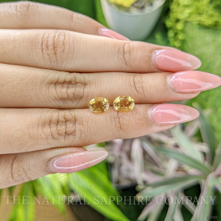 2.21 Ct.Tw. Citrine Pair from Ceylon (Sri Lanka)