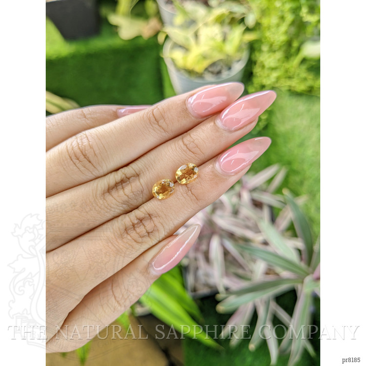 2.21 Ct.Tw. Citrine Pair from Ceylon (Sri Lanka)