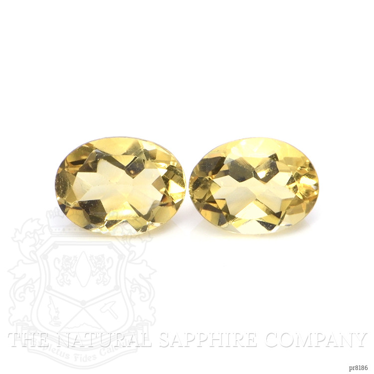 2.19 Ct.Tw. Citrine Pair from Ceylon (Sri Lanka)