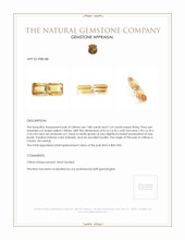 3.52 Ct.Tw.Total Carat Weight Citrine Pair from Ceylon (Sri Lanka) Appraisal