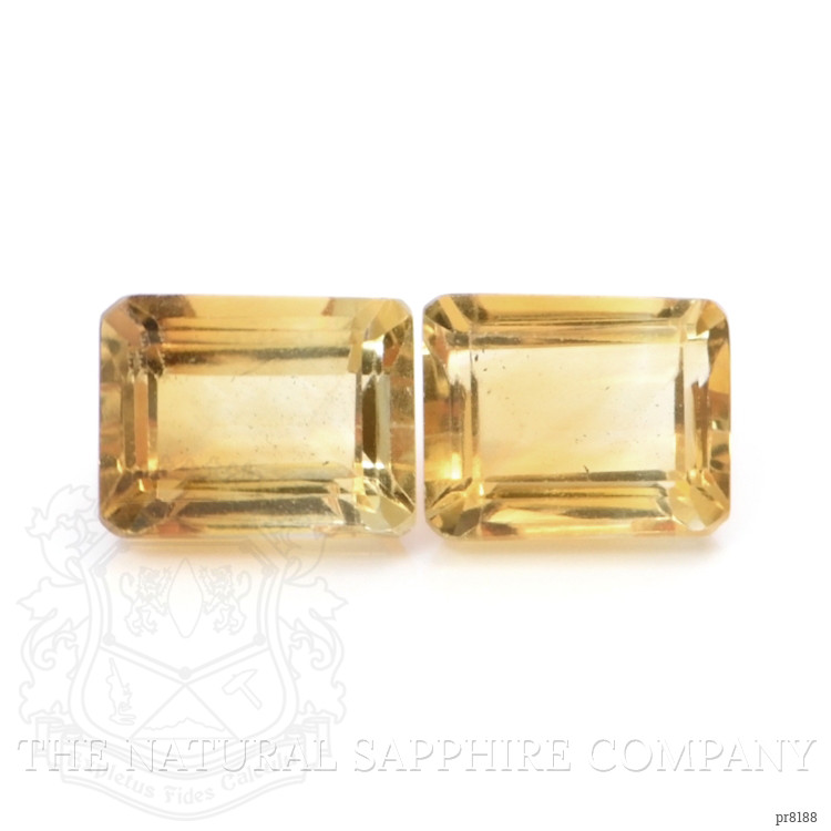 3.52 Ct.Tw. Citrine Pair from Ceylon (Sri Lanka)