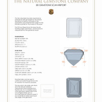 3.63 Ct.Tw.Total Carat Weight Citrine Pair from Ceylon (Sri Lanka) 3 D Scan Report