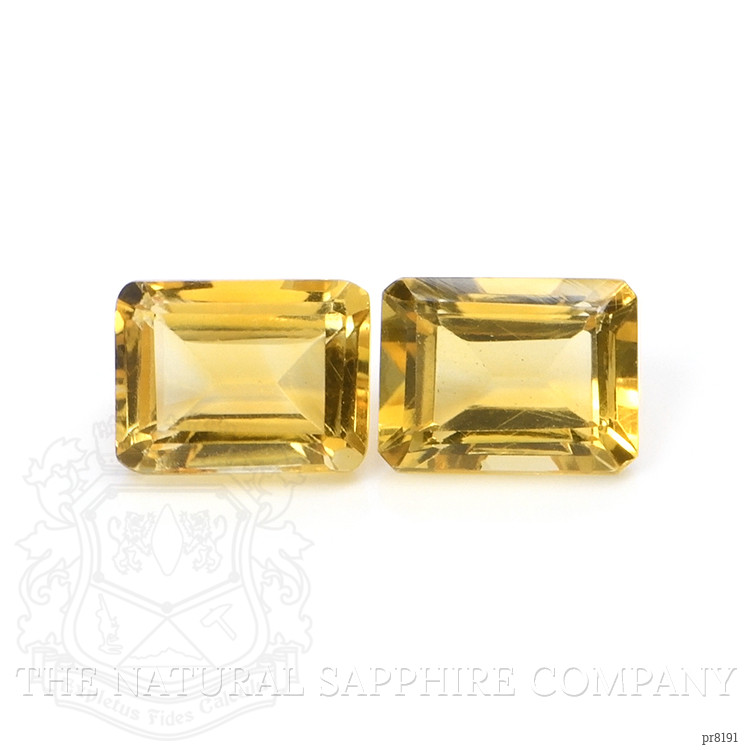 3.01 Ct.Tw. Citrine Pair from Ceylon (Sri Lanka)
