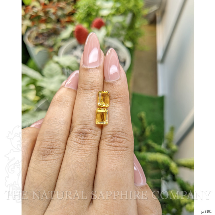 3.01 Ct.Tw. Citrine Pair from Ceylon (Sri Lanka)