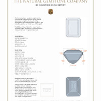 3.01 Ct.Tw.Total Carat Weight Citrine Pair from Ceylon (Sri Lanka) 3 D Scan Report
