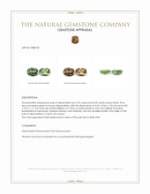 0.38 Ct.Tw.Total Carat Weight Alexandrite Pair from Ceylon (Sri Lanka) Appraisal