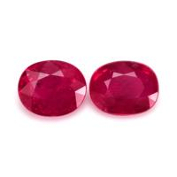 1.46&nbsp;Ct.Tw.Total Carat Weight Ruby Pair from Burma (Myanmar) Video