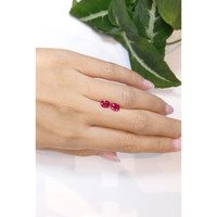 1.46&nbsp;Ct.Tw.Total Carat Weight Ruby Pair from Burma (Myanmar) Life Style