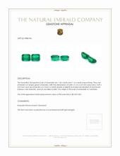 2.22 Ct.Tw.Total Carat Weight Emerald Pair from Colombia Appraisal
