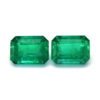 2.22 Ct.Tw.Total Carat Weight Emerald Pair from Colombia Video