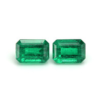 2.53 Ct.Tw.Total Carat Weight Emerald Pair from Colombia Video