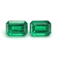 2.53 Ct.Tw.Total Carat Weight Emerald Pair from Colombia Video