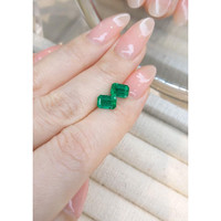 2.53 Ct.Tw.Total Carat Weight Emerald Pair from Colombia Life Style