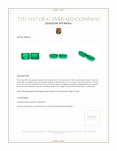 2.05 Ct.Tw.Total Carat Weight Emerald Pair from Colombia Appraisal