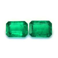2.05 Ct.Tw.Total Carat Weight Emerald Pair from Colombia Video
