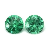 1.36 Ct.Tw.Total Carat Weight Emerald Pair from Zambia Video