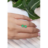 1.91 Ct.Tw.Total Carat Weight Emerald Pair from Ethiopia Life Style