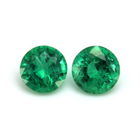 1.58 Ct.Tw.Total Carat Weight Emerald Pair from Zambia Video
