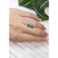 1.58 Ct.Tw.Total Carat Weight Emerald Pair from Zambia Life Style