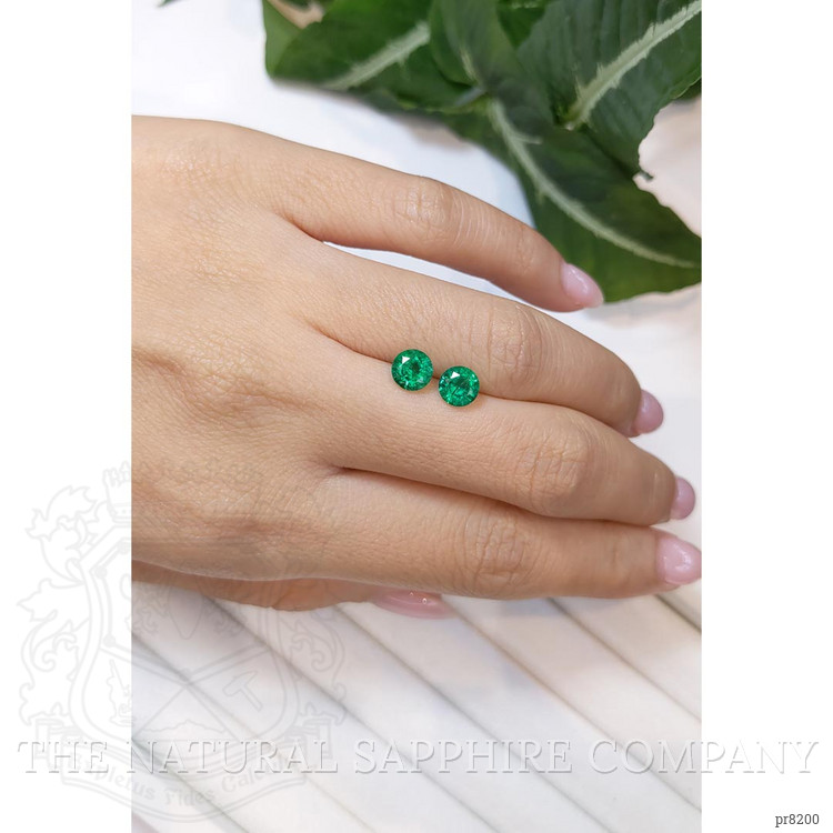 1.58 Ct.Tw. Emerald Pair from Zambia