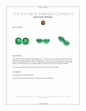 3.62 Ct.Tw.Total Carat Weight Emerald Pair from Zambia Appraisal