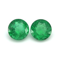 3.62 Ct.Tw.Total Carat Weight Emerald Pair from Zambia Video