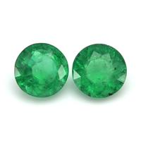 3.62 Ct.Tw.Total Carat Weight Emerald Pair from Zambia Video
