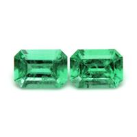 1.87 Ct.Tw.Total Carat Weight Emerald Pair from Zambia Video