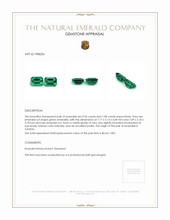 2.04 Ct.Tw.Total Carat Weight Emerald Pair from Zambia Appraisal