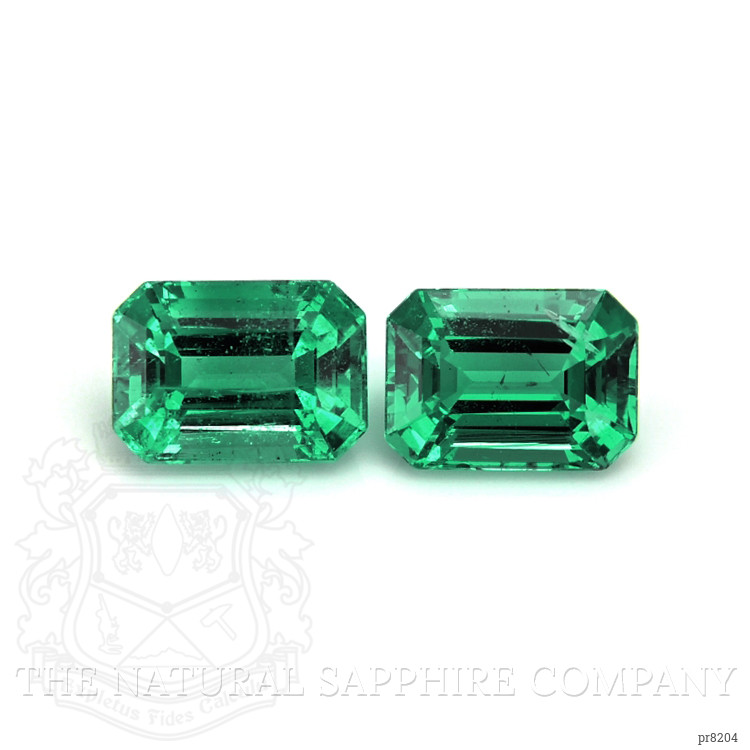 2.04 Ct.Tw. Emerald Pair from Zambia