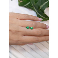 1.48 Ct.Tw.Total Carat Weight Emerald Pair from Zambia Life Style