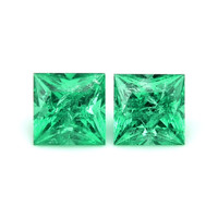 1.29 Ct.Tw.Total Carat Weight Emerald Pair from Zambia Video