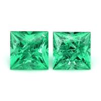 1.29 Ct.Tw.Total Carat Weight Emerald Pair from Zambia Video