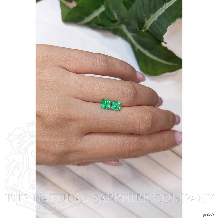 1.29 Ct.Tw. Emerald Pair from Zambia