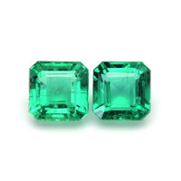 1.46 Ct.Tw.Total Carat Weight Emerald Pair from Zambia Video