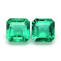 1.46 Ct.Tw.Total Carat Weight Emerald Pair from Zambia Video