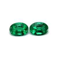 1.27 Ct.Tw.Total Carat Weight Emerald Pair from Zambia Video