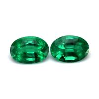 1.27 Ct.Tw.Total Carat Weight Emerald Pair from Zambia Video